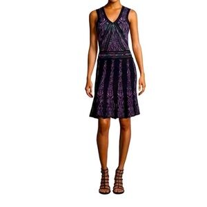 Ronny Kobo Collection Black and Pink Dress L